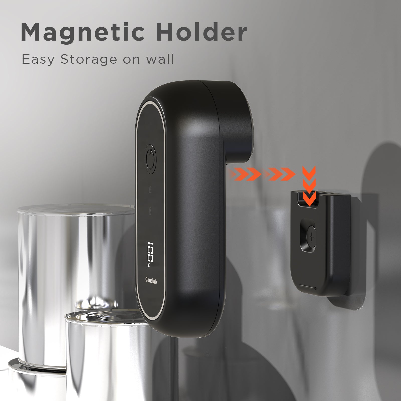 Turbo-Wall Mountable One Touch Can Opener